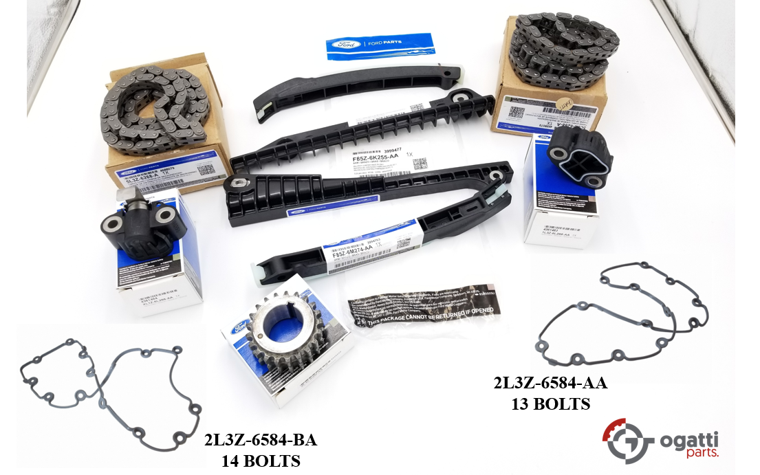 Brand New OEM Timing Chain Guides 5.4L SOHC V8, 2004 11 Pieces, Engine Repair Kit Econoline|Excursion|Expedition|F-250-350 2004-2017 (OG-60-5.4L-11-5) - Imagen 4