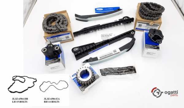Brand New OEM Timing Chain Guides 5.4L SOHC V8, 2004 11-6 Pieces, Engine Repair Kit Econoline|Excursion|Expedition|F-250-350 2004-2017 (OG-60-5.4L-11-6)