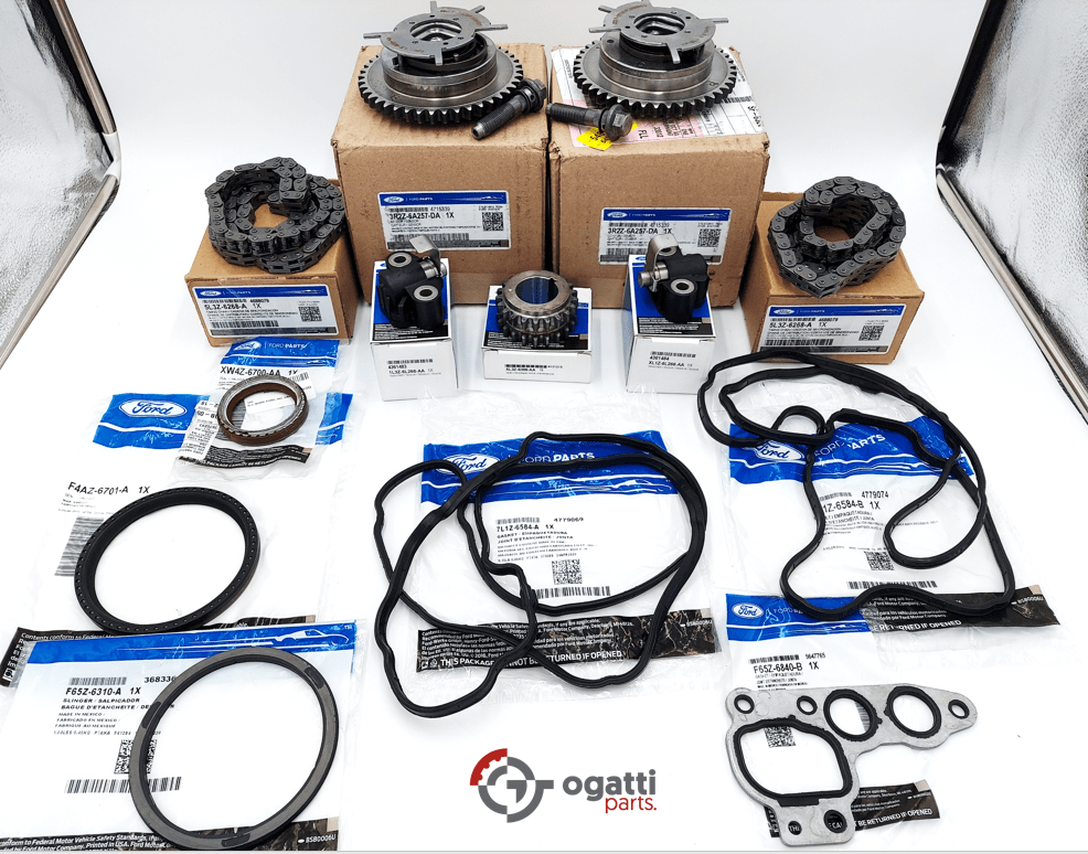 Brand New OEM Timing Chain Guides 5.4L V8, 13 Pieces, Engine Repair Kit Explorer|F-150|Expedition|F-250-350 2004-2010 (OG-60-5.4L-13-2) - Imagen 4