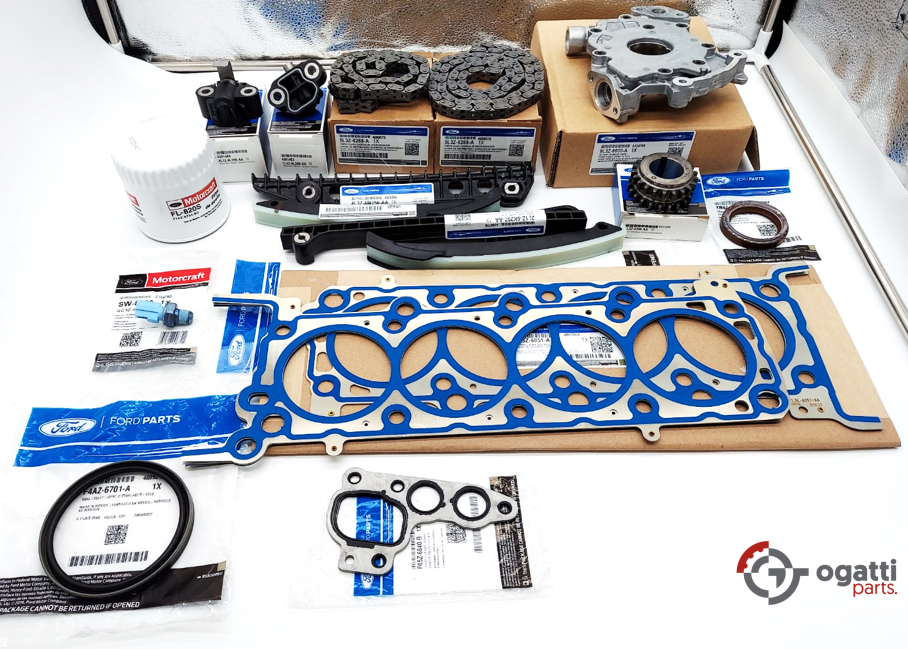 Brand New OEM Timing Chain Guides 5.4L V8, 17-3 Pieces, Engine Repair Kit Explorer|F-150|Expedition|F-250-350 2004-2010 (OG-60-5.4L-17-3) - Imagen 2