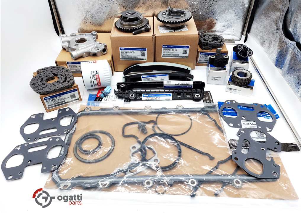 Brand New OEM Timing Chain Guides 5.4L V8, 19-2 Pieces, Engine Repair Kit F-250-350 2004-2010 (OG-60-5.4L-19-2) - Imagen 2