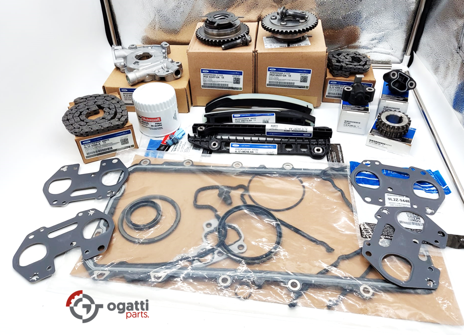 Brand New OEM Timing Chain Guides 5.4L V8, 19-2 Pieces, Engine Repair Kit F-250-350 2004-2010 (OG-60-5.4L-19-2) - Imagen 3