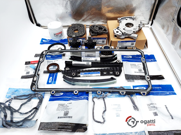 Brand New OEM Timing Chain 5.4L V8, 20 Pieces Engine Repair Kit Explorer|F-150|Expedition|F-250-350 2004-2010 (OG-60-5.4L-20-5) - Imagen 2