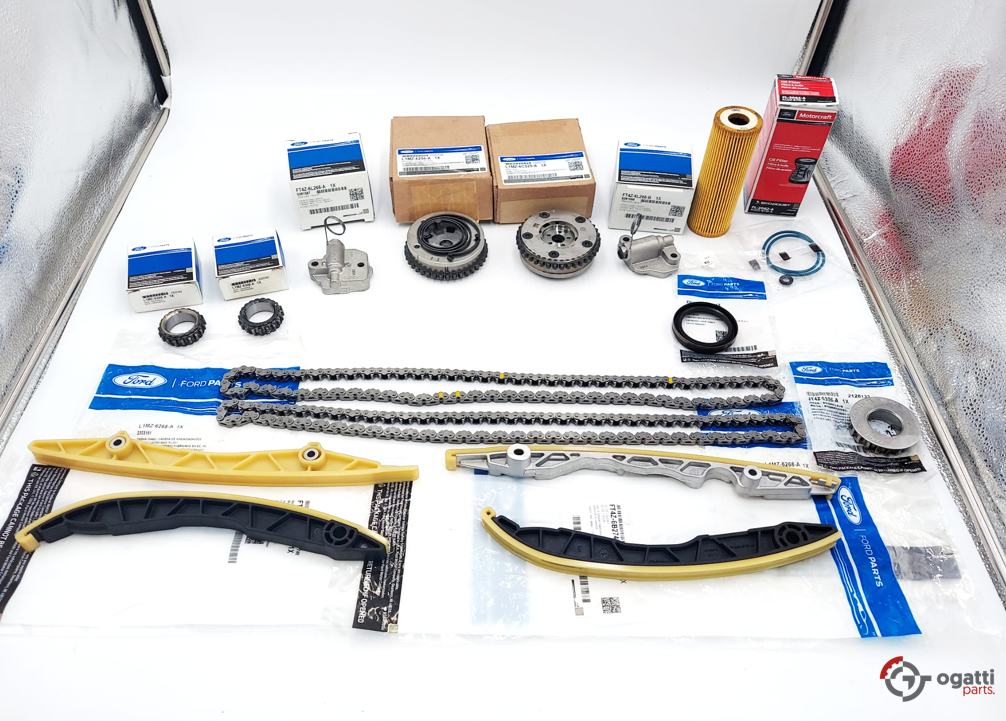 Brand New OEM ENGINE TIMING CHAIN GUIDES KIT-15 PIECES 3.0L DOHC 4V F-150 EDGE FUSION 2016-2018 (OGT-60-3.0LGTDI-15-1) - Imagen 3