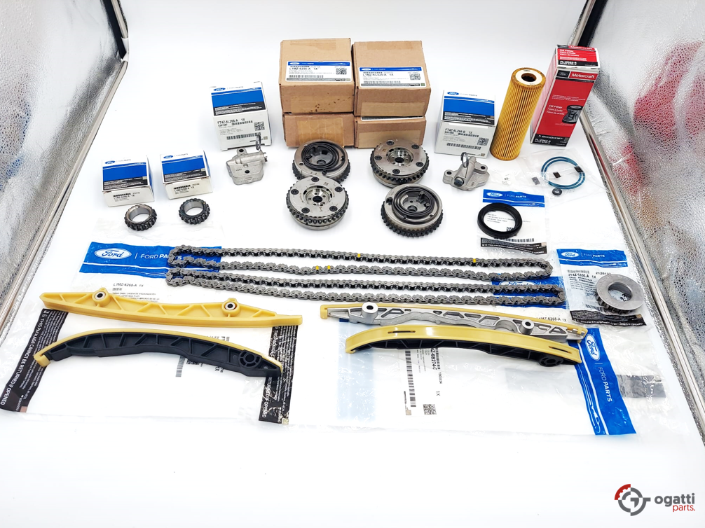 Brand New OEM ENGINE TIMING CHAIN GUIDES KIT-17 PIECES 3.0L DOHC 4V F-150 EDGE FUSION 2016-2018 (OGT-60-3.0LGTDI-17-1) - Imagen 2