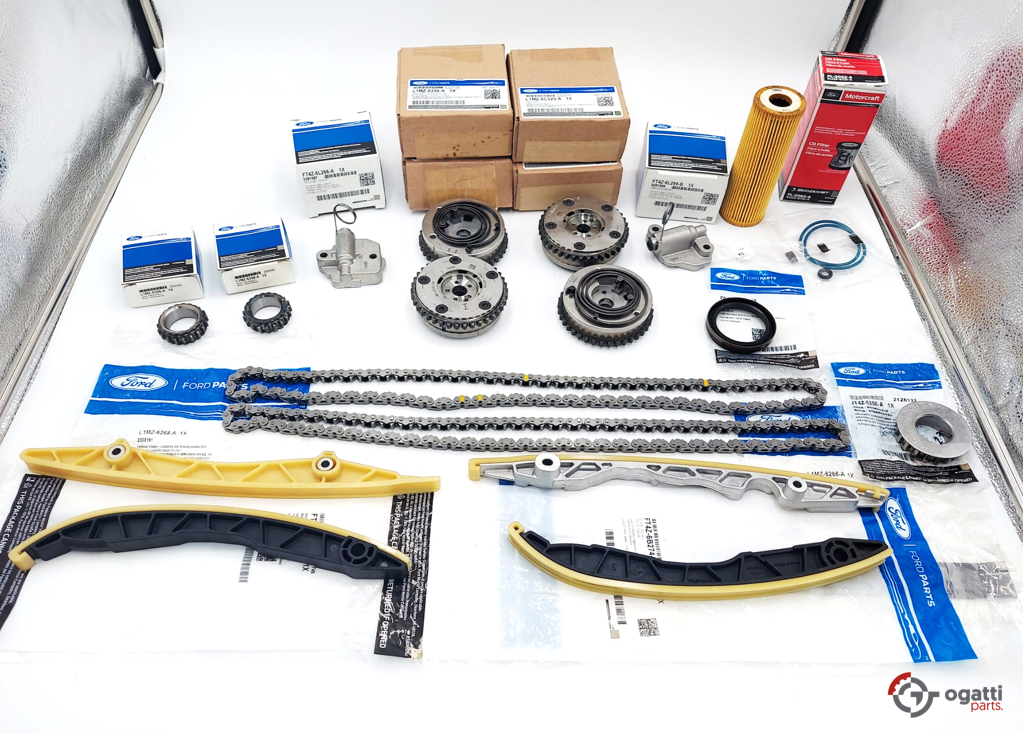 Brand New OEM ENGINE TIMING CHAIN GUIDES KIT-17 PIECES 3.0L DOHC 4V F-150 EDGE FUSION 2016-2018 (OGT-60-3.0LGTDI-17-1) - Imagen 4