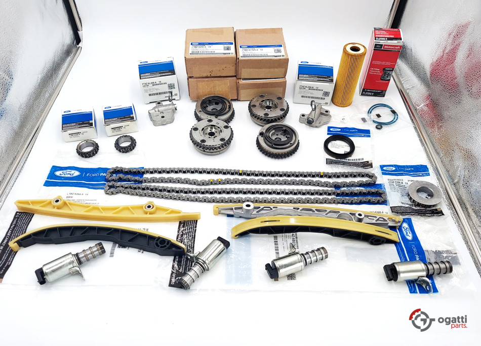 Brand New OEM ENGINE TIMING CHAIN GUIDES KIT-21 PIECES 3.0L DOHC 4V F-150 EDGE FUSION 2016-2018 (OGT-60-3.0LGTDI-21-1) - Imagen 2