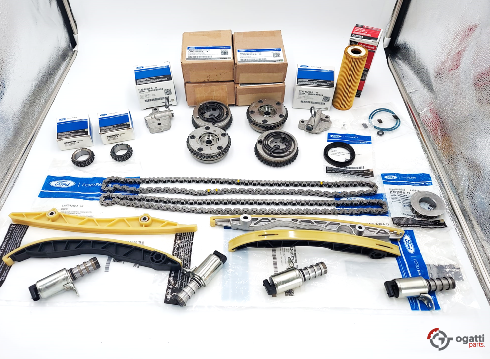 Brand New OEM ENGINE TIMING CHAIN GUIDES KIT-21 PIECES 3.0L DOHC 4V F-150 EDGE FUSION 2016-2018 (OGT-60-3.0LGTDI-21-1)