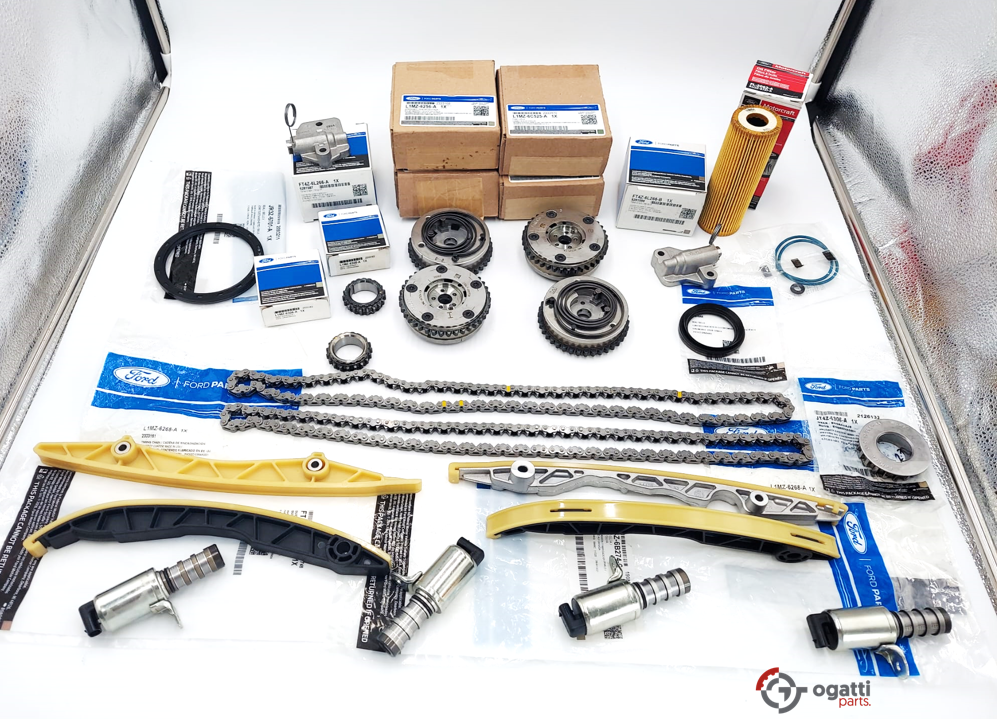Brand New OEM ENGINE TIMING CHAIN GUIDES KIT-22 PIECES 3.0L DOHC 4V F-150 EDGE FUSION 2016-2018 (OGT-60-3.0LGTDI-22-1) - Imagen 4