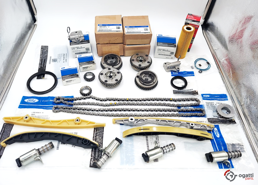 Brand New OEM ENGINE TIMING CHAIN GUIDES KIT-22 PIECES 3.0L DOHC 4V F-150 EDGE FUSION 2016-2018 (OGT-60-3.0LGTDI-22-1) - Imagen 5