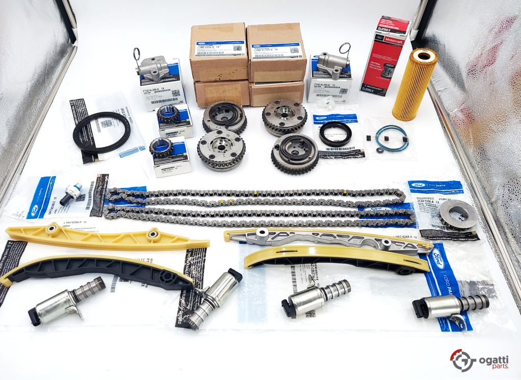Brand New OEM ENGINE TIMING CHAIN GUIDES KIT-23 PIECES 3.0L DOHC 4V F-150 EDGE FUSION 2016-2018 (OGT-60-3.0LGTDI-23-1) - Imagen 4