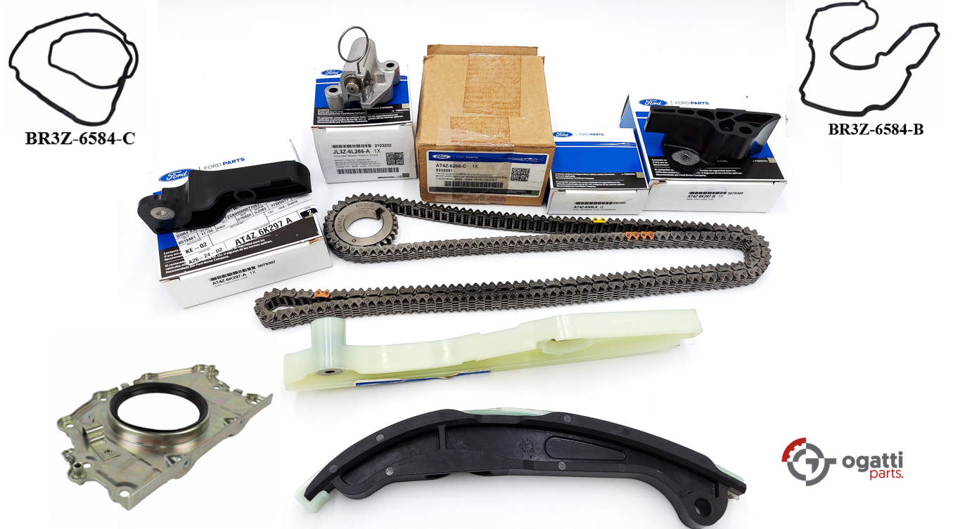 Brand New OEM Timing Chain Kit 3.5L DOHC VCT, 10 Pieces, Engine Repair Kit (OG-60-3.5L-10-2) - Imagen 3