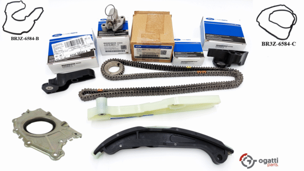 Brand New OEM Timing Chain Kit 3.5L DOHC VCT, 10 Pieces, Engine Repair Kit (OG-60-3.5L-10-2)