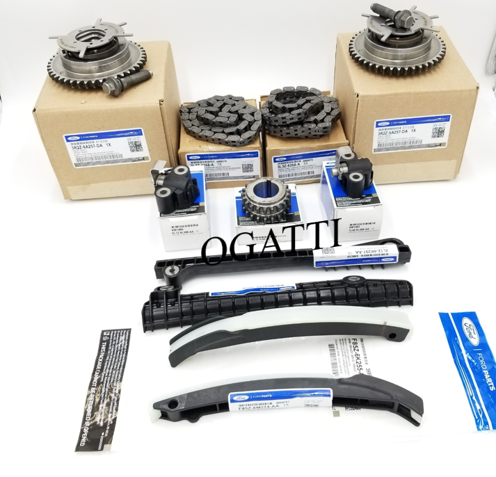 Brand New OEM Timing Chain Guides 5.4L V8, 11 Pieces, Engine Repair Kit Explorer|F-150|Expedition|F-250-350 2004-2010 (OG-60-5.4L-11-2) - Imagen 2