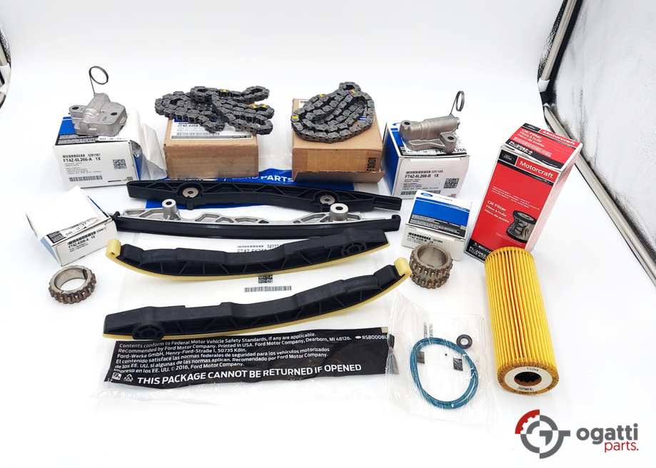 Brand New OEM ENGINE TIMING CHAIN KIT-11 PIECES 2.7L DOHC 4V F-150 EDGE FUSION 2016-2018 (OG-60-2.7L-11-1) - Imagen 2
