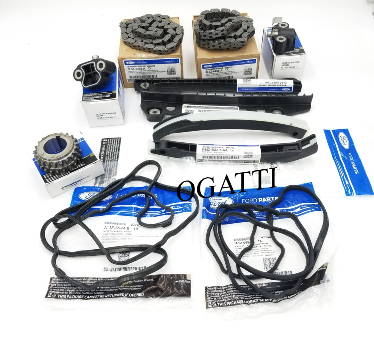Brand New OEM Timing Chain Guides 5.4L V8, 24V OHV 11 Pieces, Engine Repair Kit (OG-60-5.4L-11-3) - Imagen 2