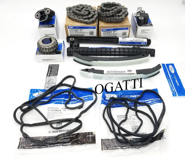 Brand New OEM Timing Chain Guides 5.4L V8, 24V OHV 11 Pieces, Engine Repair Kit (OG-60-5.4L-11-3)