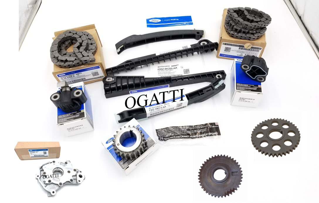 Brand New OEM Timing Chain Guides 6.8L 10 CYL, 12 Pieces, Engine Repair Kit (OG-60-6.8L-12-1)
