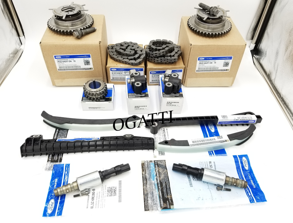 Brand New OEM Timing Chain Guides 5.4L V8, 13 Pieces, Engine Repair Kit Econoline|Excursion|Expedition|F-250-350 2004-2017 (OG-60-5.4L-13-1) - Imagen 4