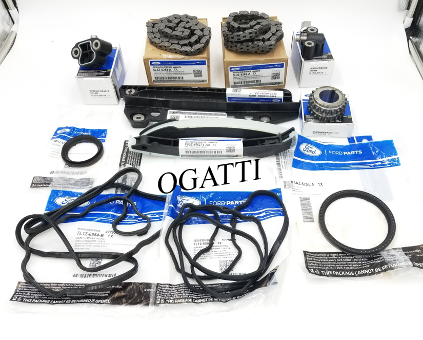 Brand New OEM Timing Chain Guides 5.4L V8, 24V OHV 13 Pieces, Engine Repair Kit (OG-60-5.4L-13-2) - Imagen 2