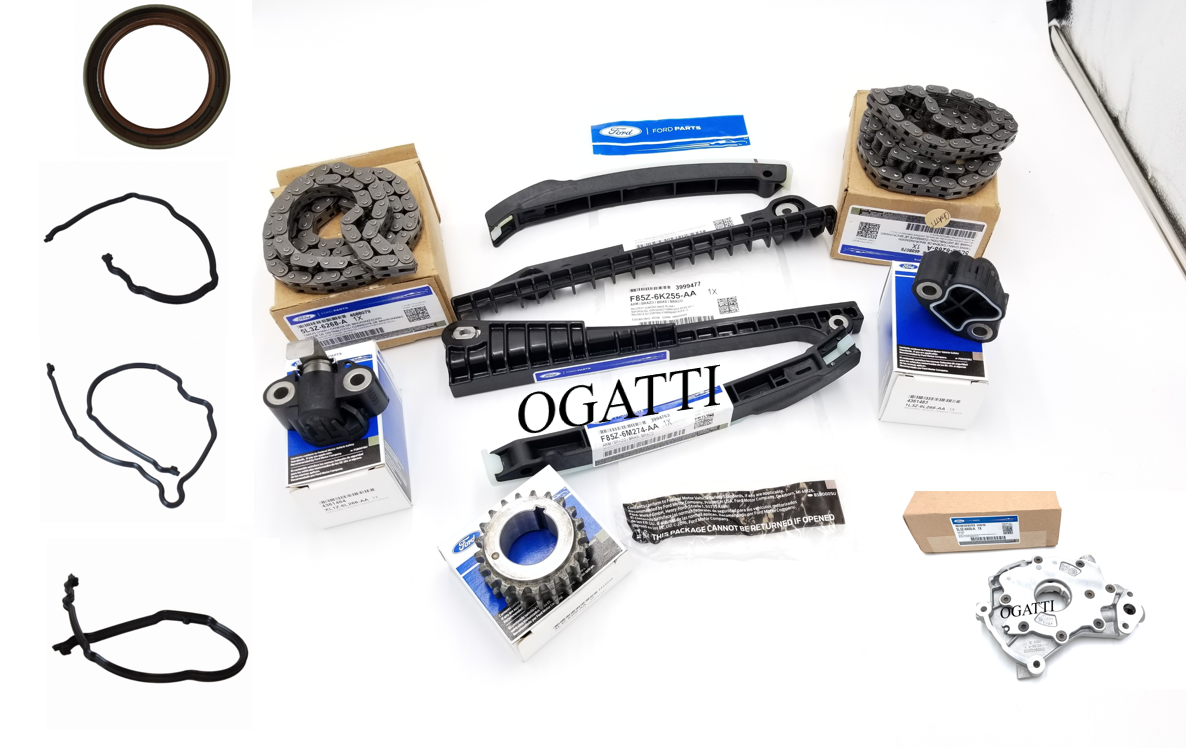 Brand New OEM Timing Chain Guides 6.8L 10 CYL, 14 Pieces, Engine Repair Kit (OG-60-6.8L-14-1) - Imagen 3