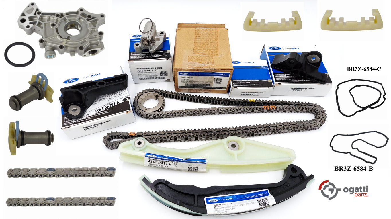 Brand New OEM Timing Chain Kit 3.5L DOHC VCT, 17 Pieces, Engine Repair Kit for Explorer |F-150|Edge | Flex |Taurus 2011-2019 (OG-60-3.5L-17-2) - Imagen 2