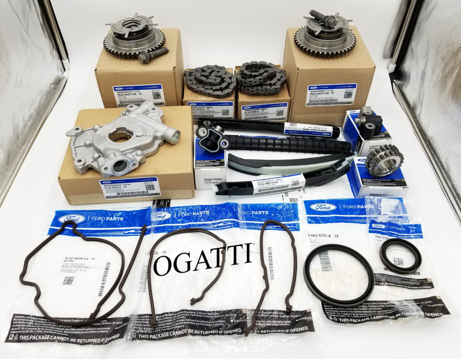 Brand New OEM Timing Chain Guides 5.4L V8, 17 Pieces, Engine Repair Kit Explorer|F-150|Expedition|F-250-350 2004-2010 (OG-60-5.4L-17-2) - Imagen 4