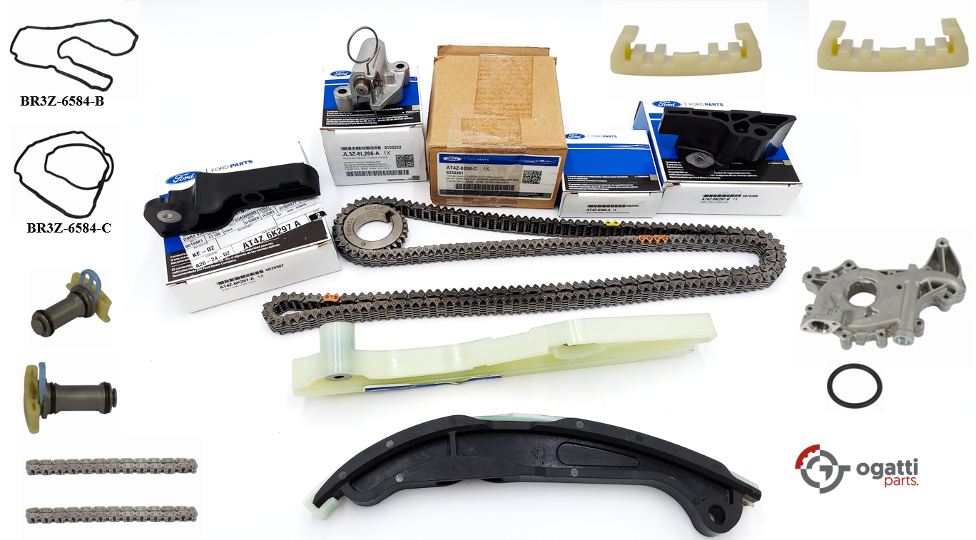Brand New OEM Timing Chain Kit 3.5L DOHC VCT, 17 Pieces, Engine Repair Kit for Explorer |F-150|Edge | Flex |Taurus 2011-2019 (OG-60-3.5L-17-2) - Imagen 3