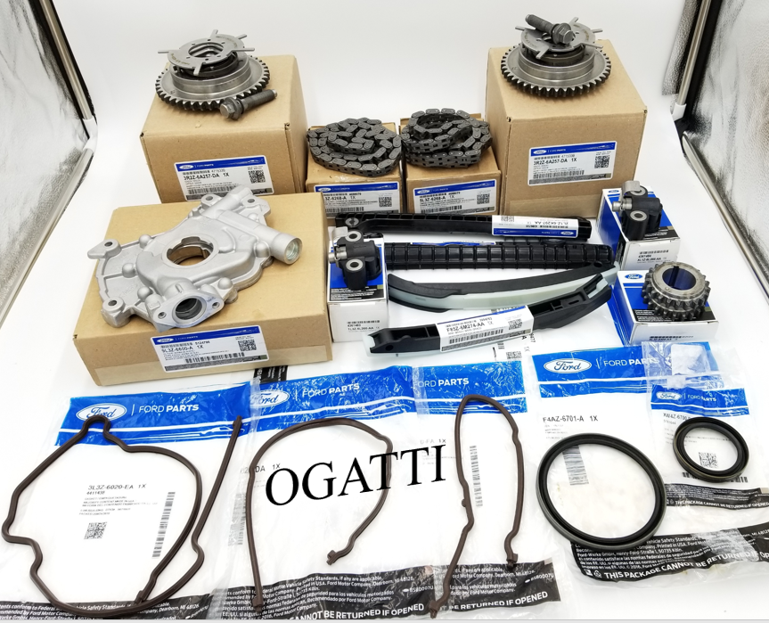 Brand New OEM Timing Chain Guides 5.4L V8, 17 Pieces, Engine Repair Kit Explorer|F-150|Expedition|F-250-350 2004-2010 (OG-60-5.4L-17-2) - Imagen 3