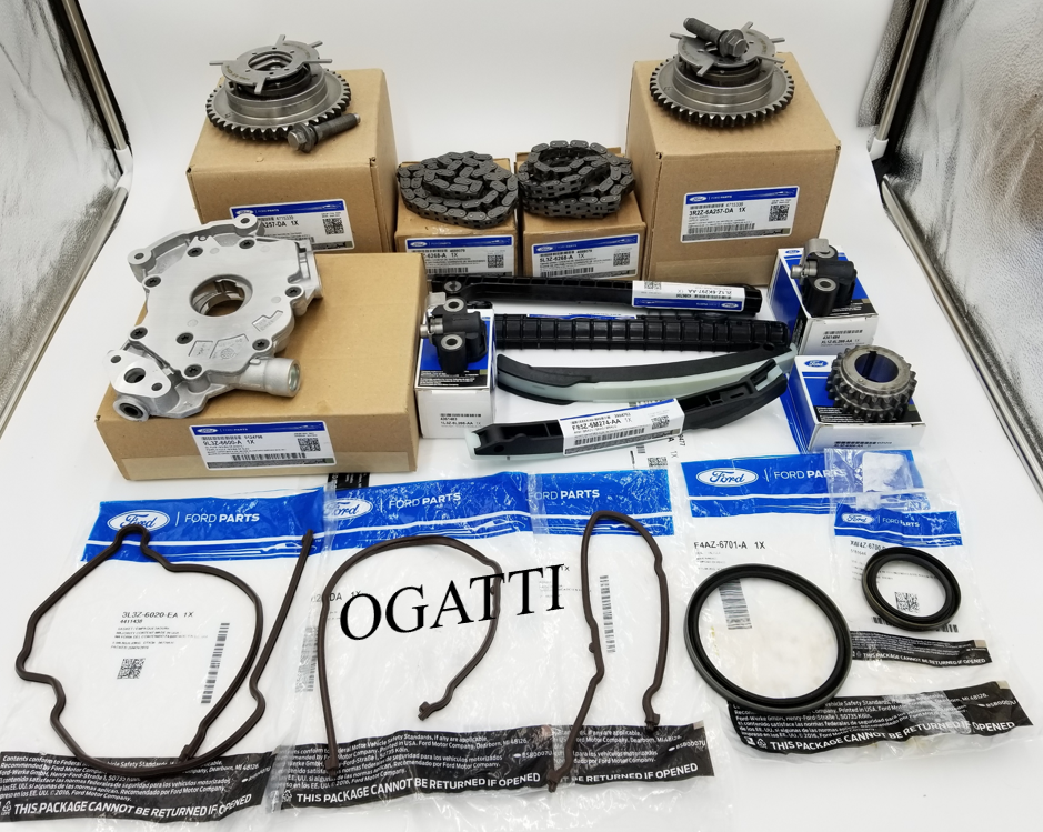 Brand New OEM Timing Chain Guides 5.4L V8, 17 Pieces, Engine Repair Kit Explorer|F-150|Expedition|F-250-350 2004-2010 (OG-60-5.4L-17-2) - Imagen 2