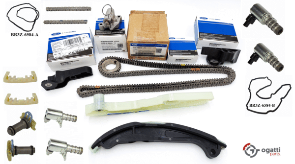 Brand New OEM Timing Chain Kit 3.5L DOHC VCT, 19 Pieces, Engine Repair Kit for Explorer |F-150|Edge | Flex |Taurus 2011-2019 (OG-60-3.5L-19-2)