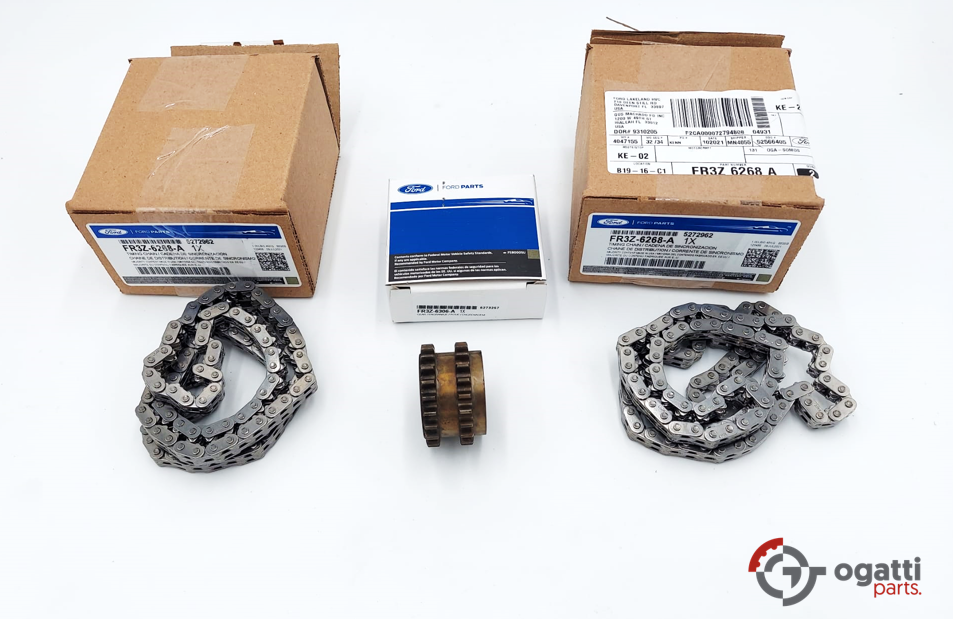 Brand New OEM Timing Chains and Gear Kit 5.0L COYOTE 32V DOHC, 2017- 3 Pieces, Engine Repair Kit (OG-60-5.0LC-3-1) - Imagen 4