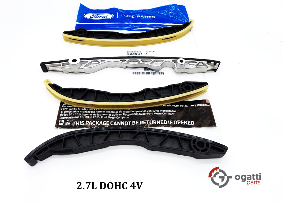 Brand New OEM ENGINE TIMING CHAIN GUIDES KIT-4 PIECES 2.7L DOHC 4V F-150 EDGE FUSION 2016-2018 (OG-60-2.7L-4-1) - Imagen 2