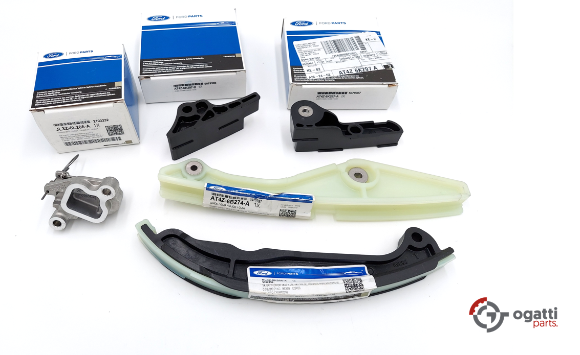 Brand New OEM Timing Chain Guides Kit 3.5L DOHC VCT, 5 Pieces, Engine Repair Kit (OG-60-3.5L-5-1)