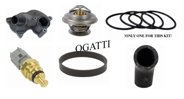 Brand New OEM Cooling Systems Thermostat, Base, Sensor 4.0L, 6 Pieces Repair Kit (OG-80-4.0L-6-1)