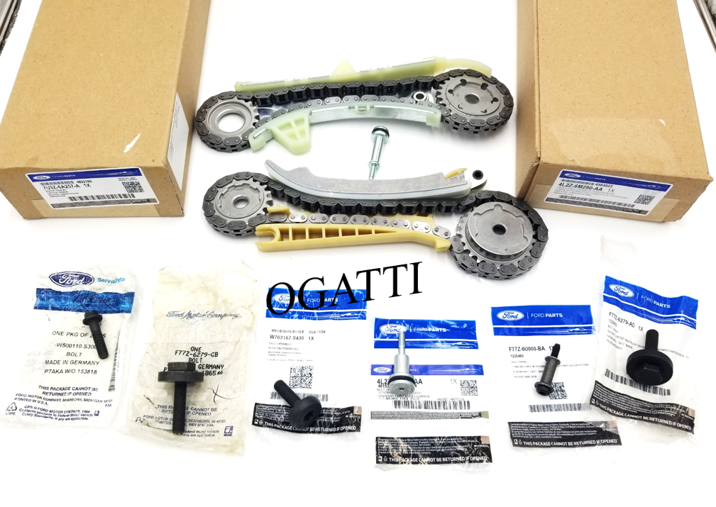 Brand New OEM Cassettes Timing Chain and Bolts 4.0L, 8 Pieces Engine Repair Kit (OG-60-4.0L-8-4)