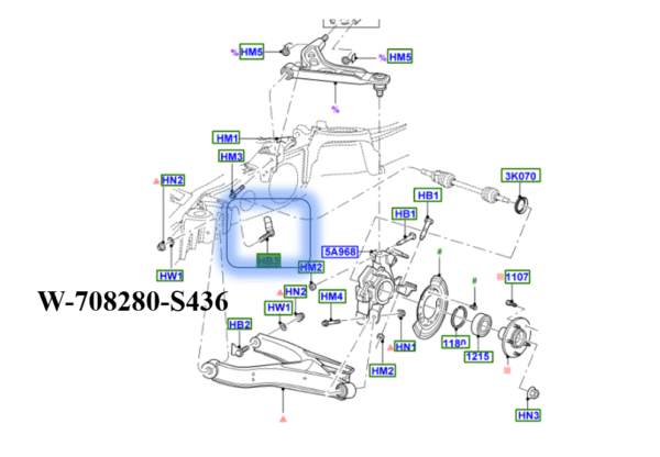 BRAND NEW OEM ONE REAR KNUCKLE - CONTROL ARM EXPLORER, LINCOLN AVIATOR 2000-2010 W-708280-S436