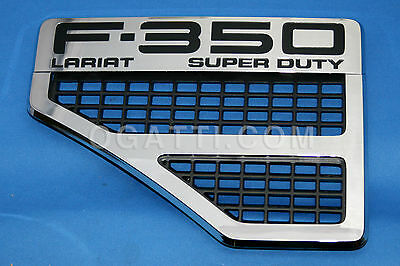Brand New OEM Name Plate Emblem fenders VENT AND EMBLEM F-350 LARIAT Version Driver Side 2007-2010 |OG-F350LARIAT-06-10|