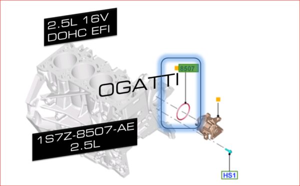 Brand New OEM GASKET - WATER PUMP 1S7Z-8507-AE |8507|