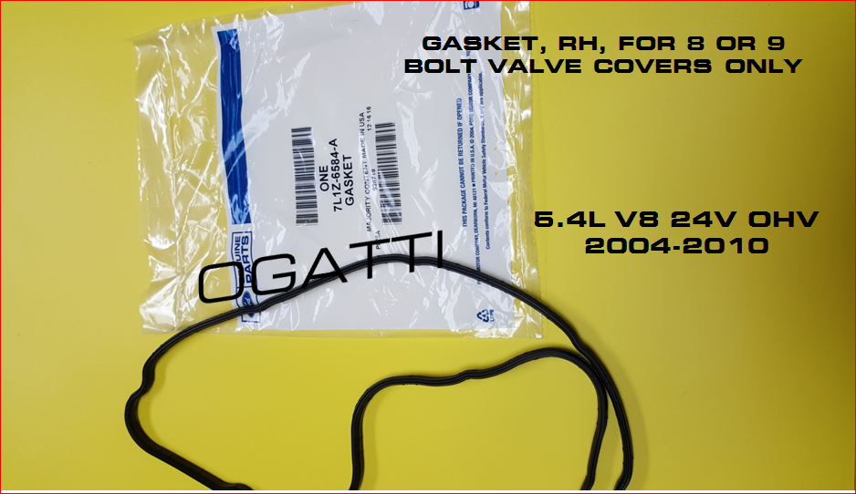 Brand New OEM Valve Cover Gasket - VALVE ROCKER ARM COVER RH 8-9 BOLTS | 5.4L V8 24V OHV |4.6L V8 24V SOHC EFI 7L1Z-6584-A - Imagen 4