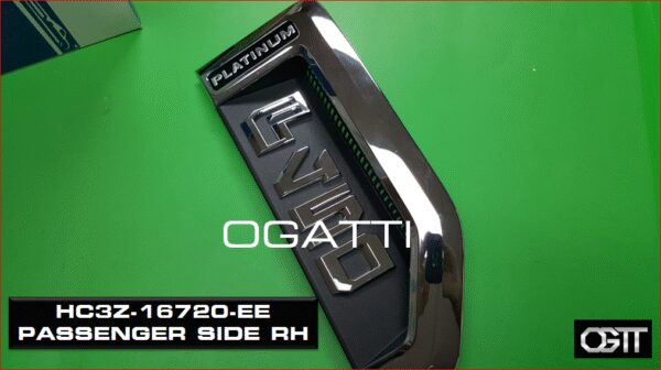 BRAND NEW OEM NAMEPLATE FOR FENDER F450 PLATINUM VERSION 2016-2017  HC3Z-16720-EE