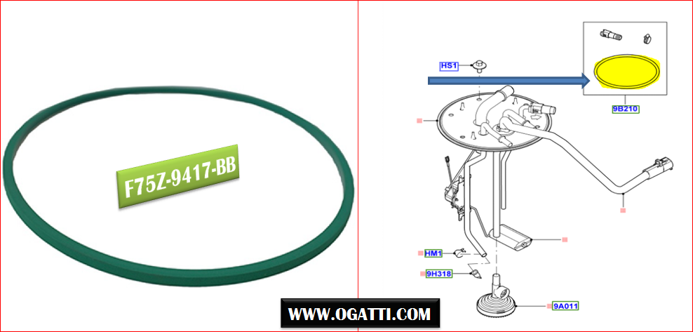 Brand New OEM GASKET F75Z-9417-BB |9417|
