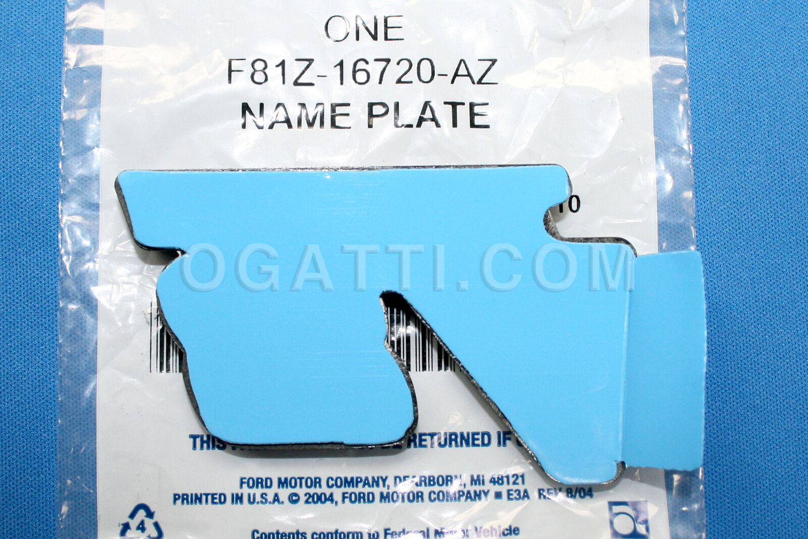 BRAND NEW OEM NAMEPLATE FOR FENDER TRITON V8 VERSION 1999-2004 F81Z-16720-AZ PASSENGER SIDE OR DRIVER SIDE - Imagen 2