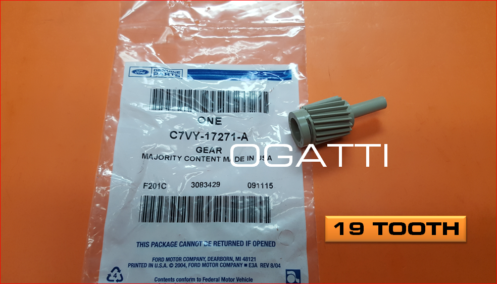 BRAND NEW FORD OEM TRANSMISSION SPEEDOMETER DRIVEN GEAR 19 TOOTH Color Green C7VY-17271-A