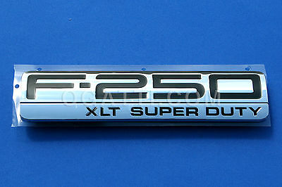 BRAND NEW OEM NAMEPLATE FOR FENDER F250 XLT VERSION 2004-2010 5C3Z-16720-EB RH PASSENGER SIDE  OR DRIVER SIDE