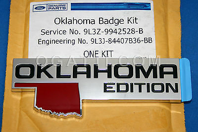 BRAND NEW OEM NAMEPLATE OKLAHOMA VERSION DRIVER SIDE - PASSENGER SIDE 2006-2010 F-150-250-350-450-550 9L3Z-9942528-B - Imagen 3