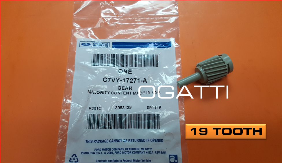 BRAND NEW FORD OEM TRANSMISSION SPEEDOMETER DRIVEN GEAR 19 TOOTH Color Green C7VY-17271-A - Imagen 2