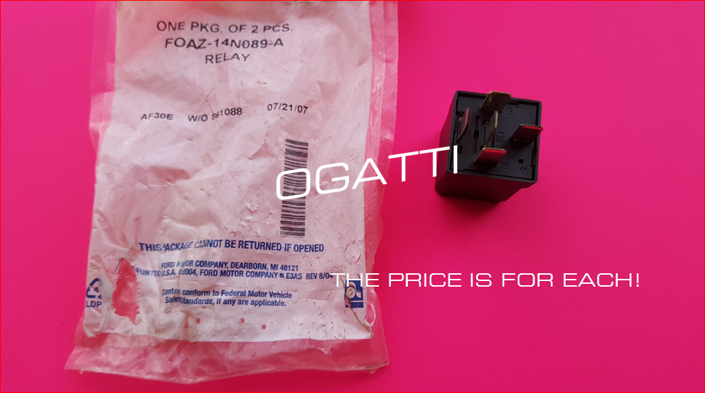 BRAND NEW FORD OEM RELAY 30 AMP, 5 BLADE TERMINAL BLACK MICRO-MULTI FUNCTION RELAY FOAZ-14N089-B - Imagen 2