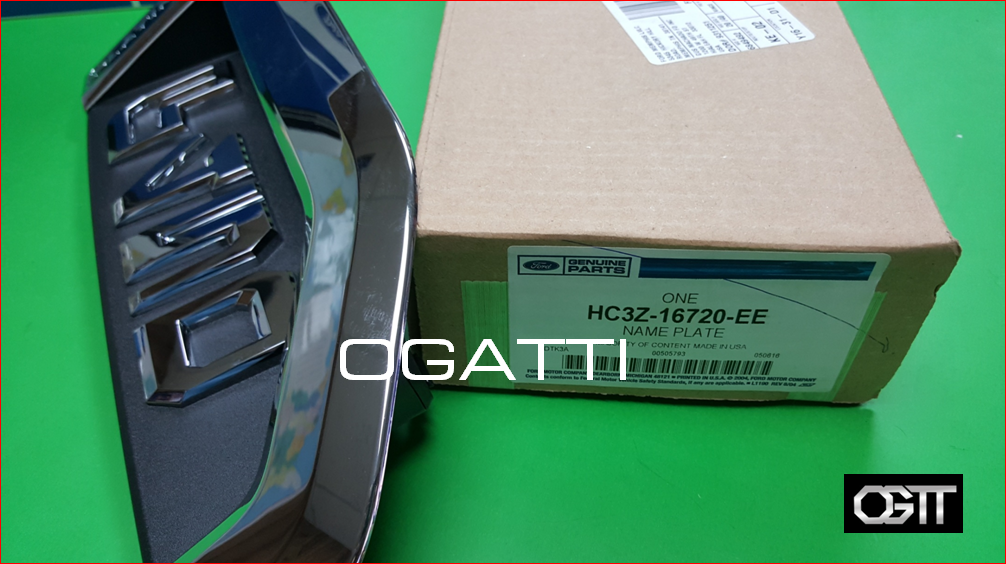 BRAND NEW OEM NAMEPLATE FOR FENDER F450 PLATINUM VERSION 2016-2017 HC3Z-16720-EE - Imagen 2