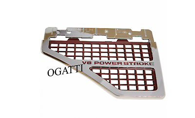 BRAND NEW OEM NAMEPLATE VENT V8 POWER STROKE FOR FENDER F250-350-450-550 VERSION 2006-2010 8C3Z-16228-B LH DRIVER SIDE